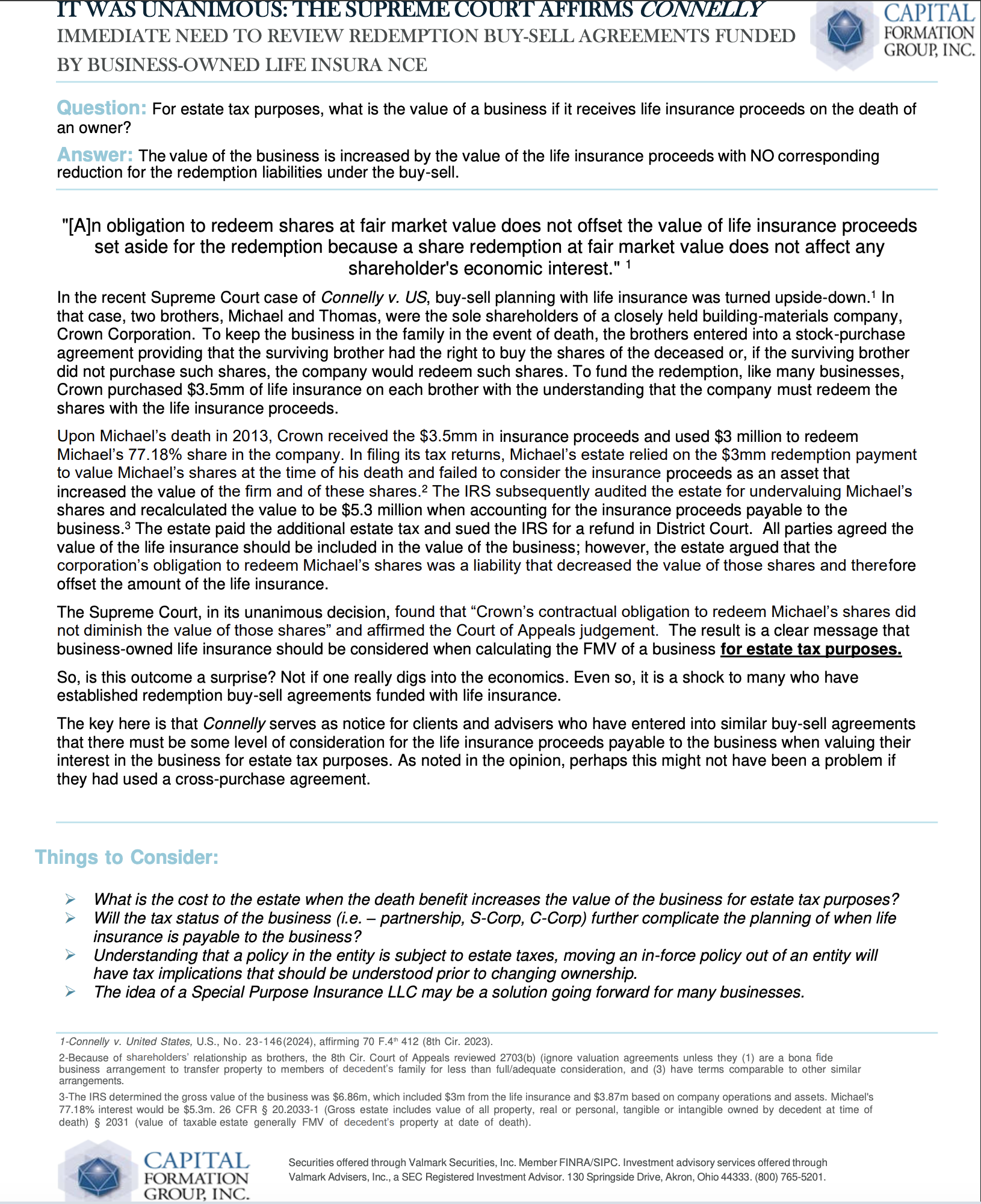 Connelly v. United States - Supreme Court Building